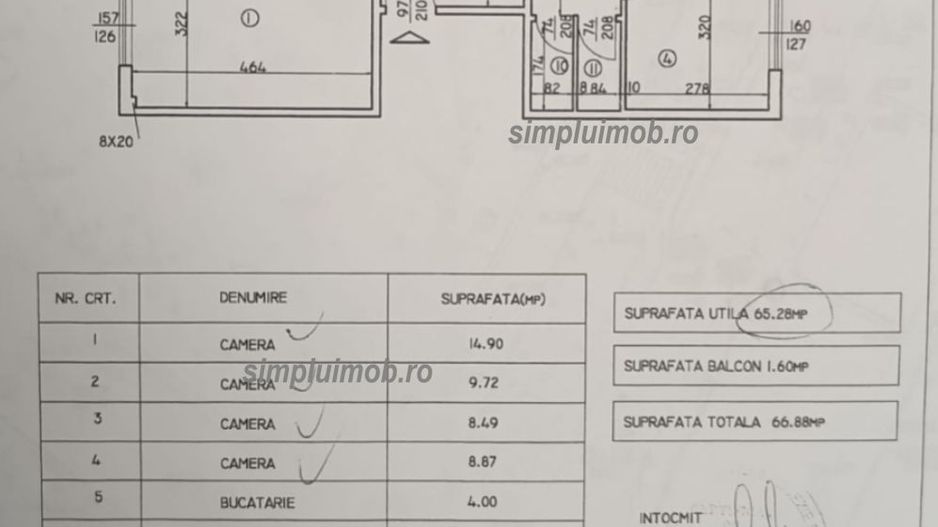 Centrala proprie decomandat parcare boxa 3 camere Dna Ghica - Schiță 20