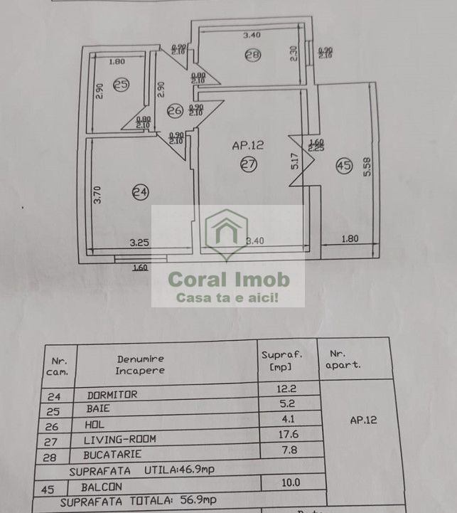 Vanzare Apartament 2 camere decomandate parcare, boxa ,Dobroesti - Poză 9