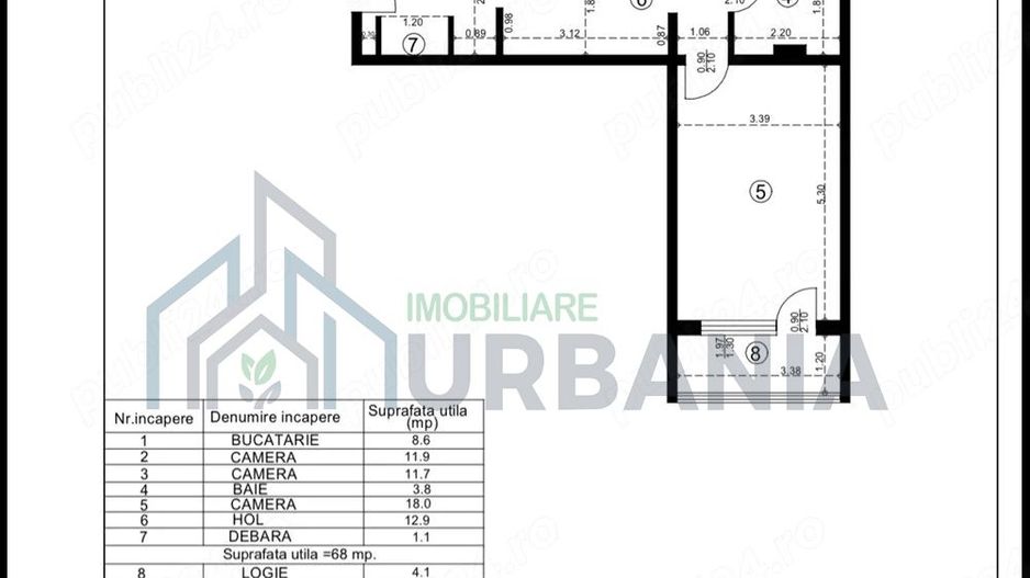 Apartament 3 camere, 72 mp, Alexandru Cel Bun, Iași - Poză 5