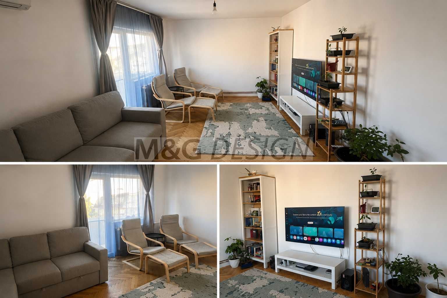 2 camere decomandat 2 balcoane , Bucovina  langa parc cu  centrala - Poză 1