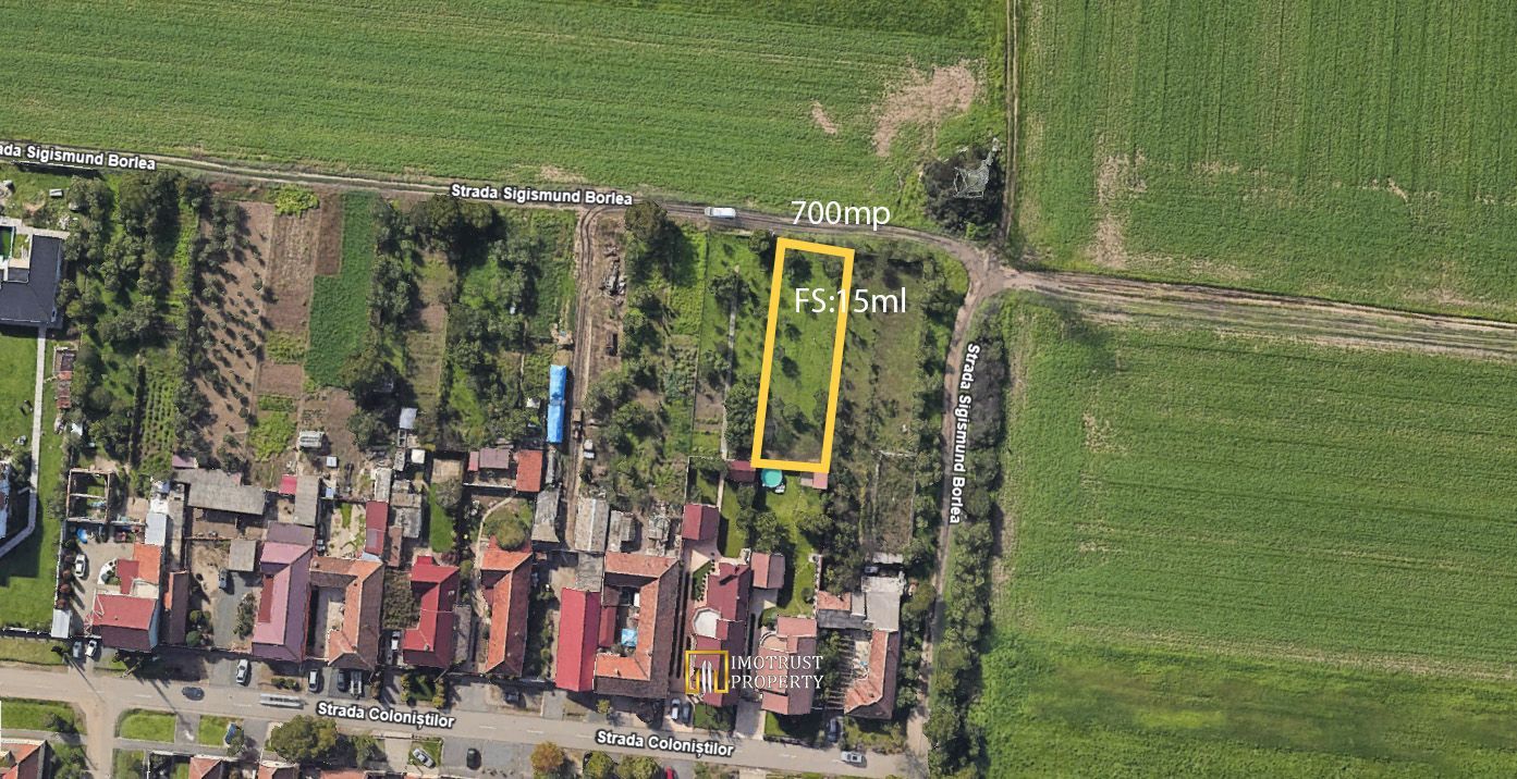 Teren intravilan de vânzare – 700 mp | Arad - Poză 1