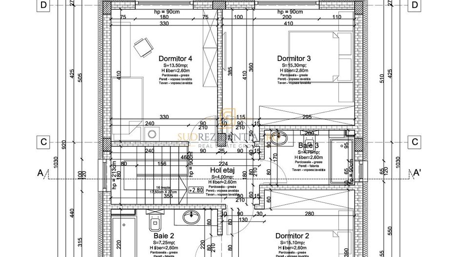 Vila individuala cu 5 camere, finisata premium, teren 420 mp, Vidra - Schiță 8