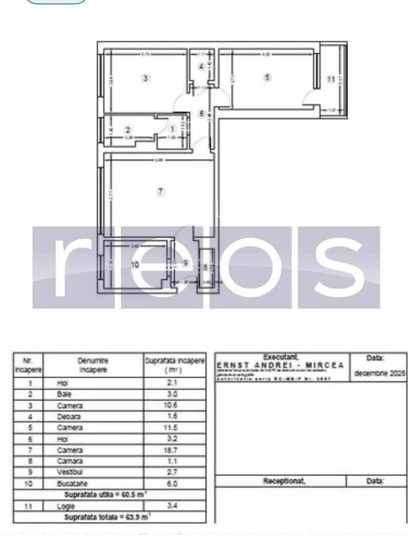 VANZARE 3 CAMERE | METROU BAZILESCU – 50 M | BUCURESTII NOI | REOS GROUP - Poză 10