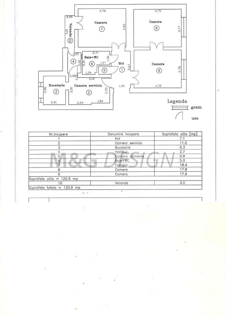 Apartament cu 4 camere la casa, zona Balcescu-ideal birouri - Poză 15