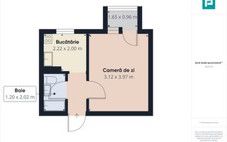 Apartament cu 1 cameră, strada Iustin Marșieu - Poză 6