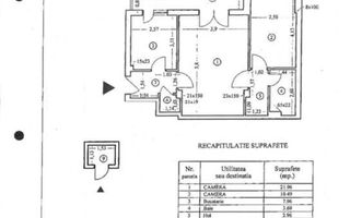 Apartament cu 2 camere 59,76 mp - piata Amzei - Poză 11