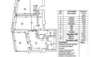 APARTAMENT 3 CAMERE | 103 MP UTILI | FINISAT LA CHEIE | IANCULUI – FERDINAND - Schiță 24