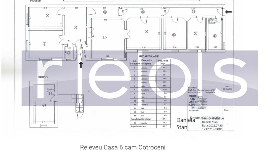 DE VANZARE CASA 6 CAMERE, CURTE SI CONSTRUCTIE SECUNDARA | COTROCENI - Poză 37