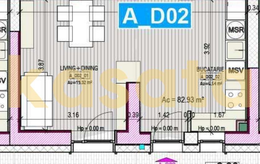DE INCHIRIAT |APARTAMENT 3 CAMERE | TEI |BLOC BOUTIQUE |MOBILAT UTILAT - Schiță 9