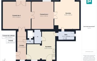 Apartament generos cu 3 camere – Zona Centrală - Poză 7