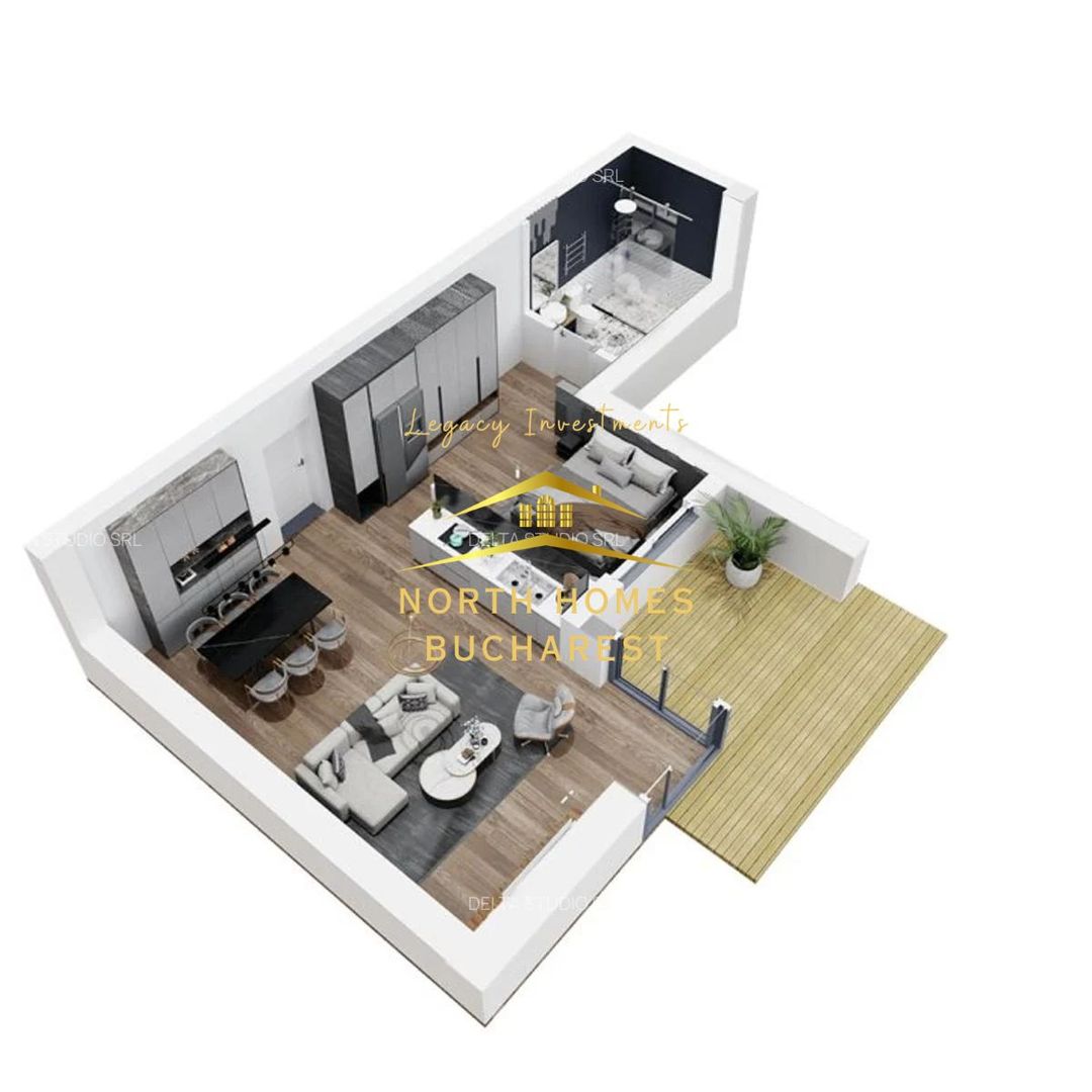 APARTAMENT CU 2 CAMERE | PIPERA | 0% COMISION - Poză 2