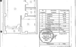 2 CAMERE | 68 MP| HERASTRAU | posibilitate LOC DE PARCARE  subteran - Schiță 8