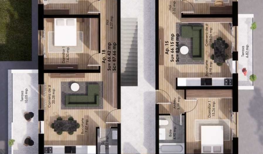 Apartamente Noi cu 2 sau 3 cam., zona semicentrala, Proprietar Direct - Poză 6