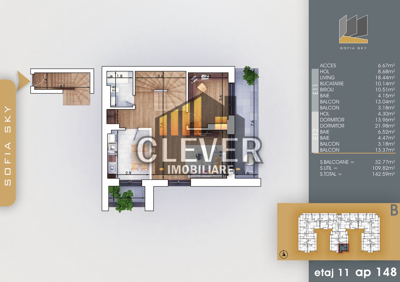 Duplex 4 Camere Finalizat,3 bai, Pallady - 700m metrou Teclu - Schiță 7