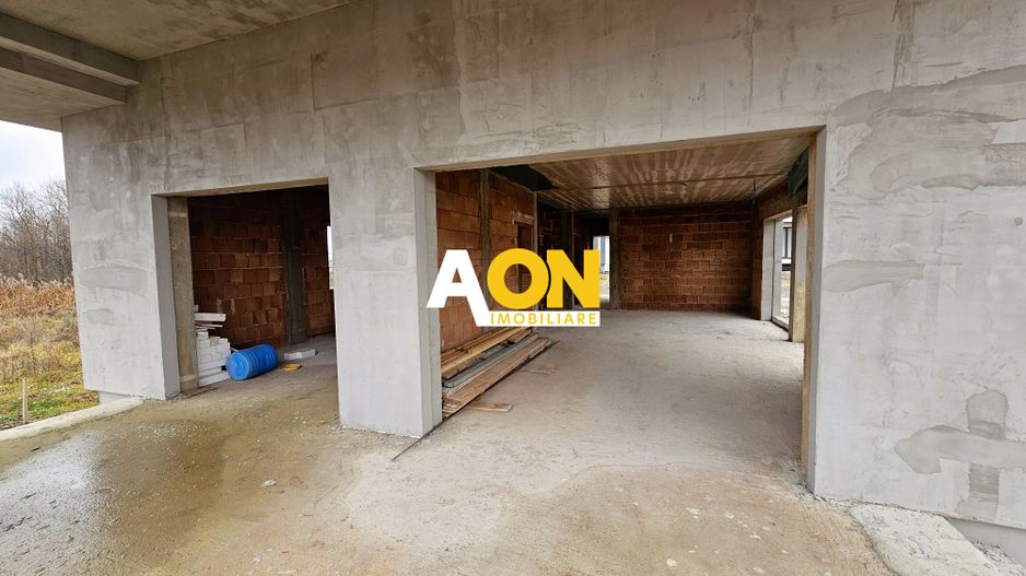 Casa nouă 123 mp utili, semifinisată, 535 mp teren, pod mansardabil - Poză 2