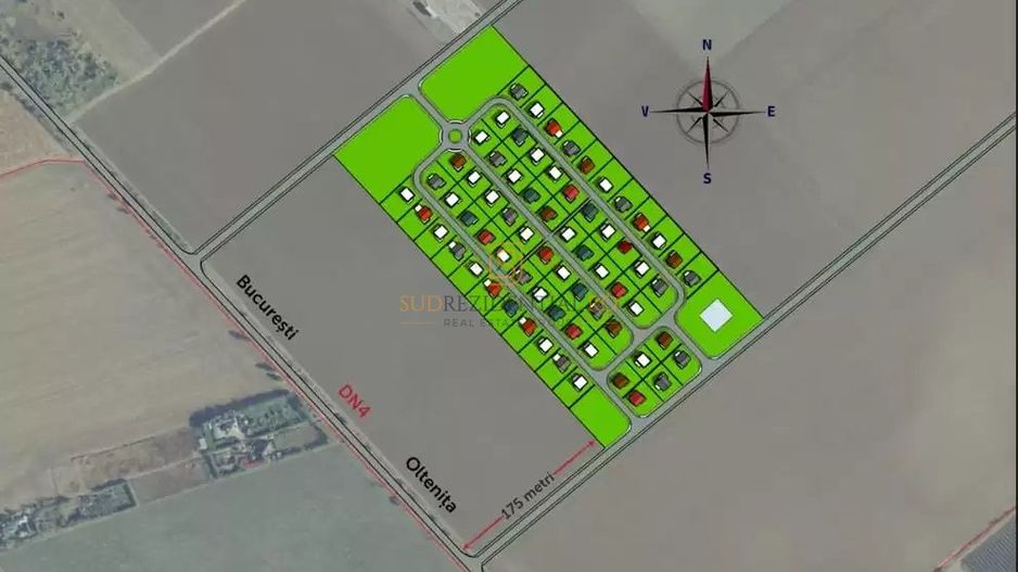 Teren 84.400 mp, ideal dezvoltare rezidentiala, PUZ aprobat, Frumusani - Poză 4