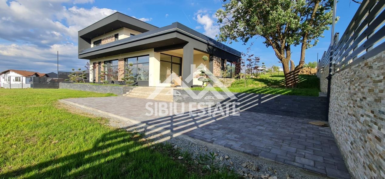 Casa Sibiu Cisnadioara, garaj, piscina, terase panoramice - Poză 3