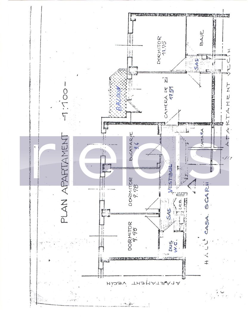 INCHIRIERE 4 CAMERE | 80 MP | AN 1981 | ZONA STEFAN CEL MARE - Schiță 16