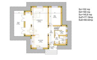 Casa individuala, 5 camere,119mp, Teren 500mp, Jucu de Mijloc, Panemar - Poză 2