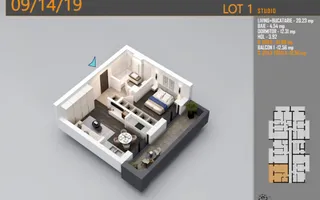 Apartament 2 cam : Oferta parcare în Zona Pallady metrou Teclu - Schiță 11