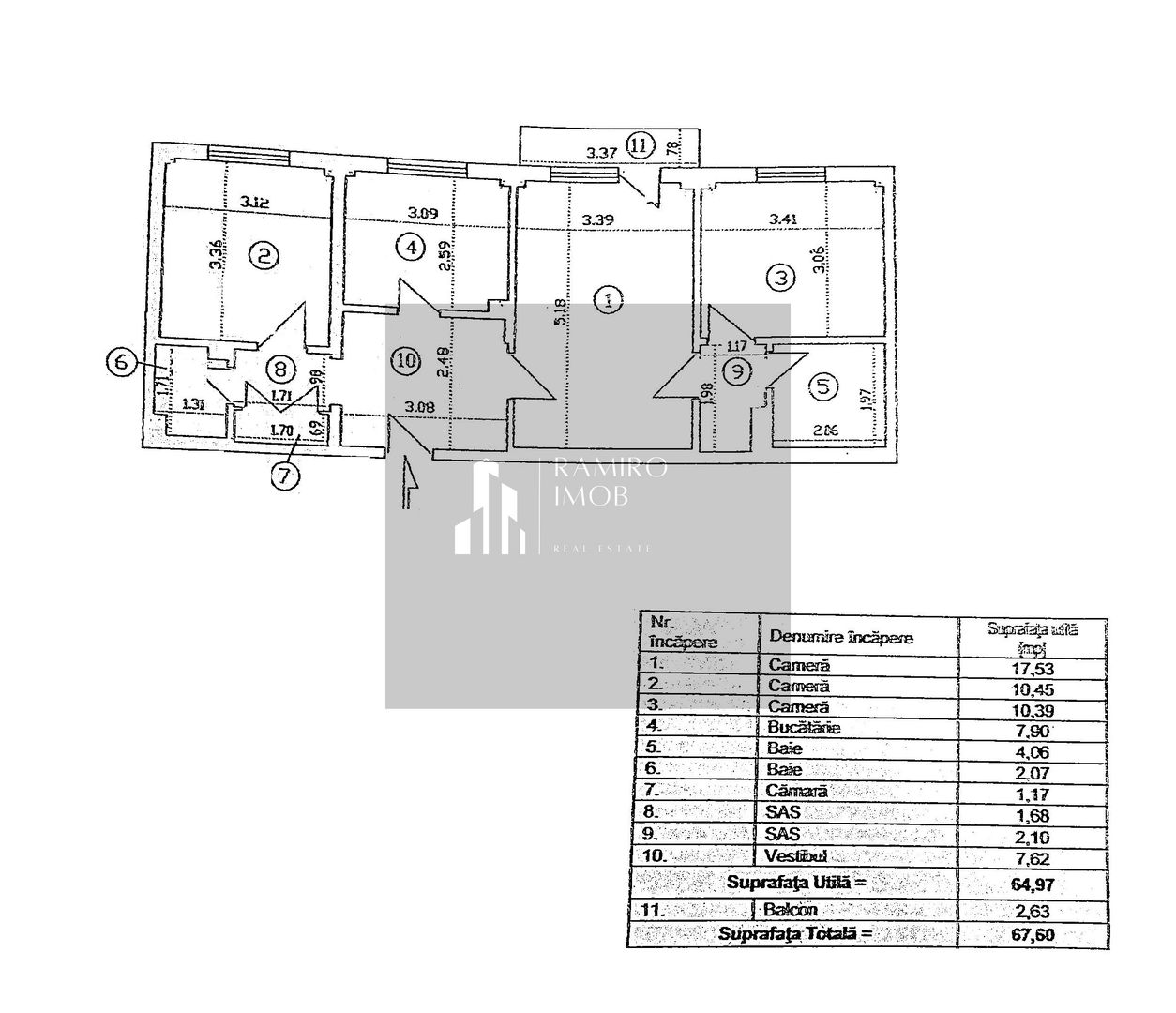 Apartament 3 camere bloc 1982 etaj 2 - Piata Sudului Sector 4 - Poză 4