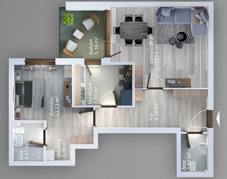 2camdec-premium,sec4,str.A.Persu, Lidl-Kaufland-parc T. Arghezi - Poză 2