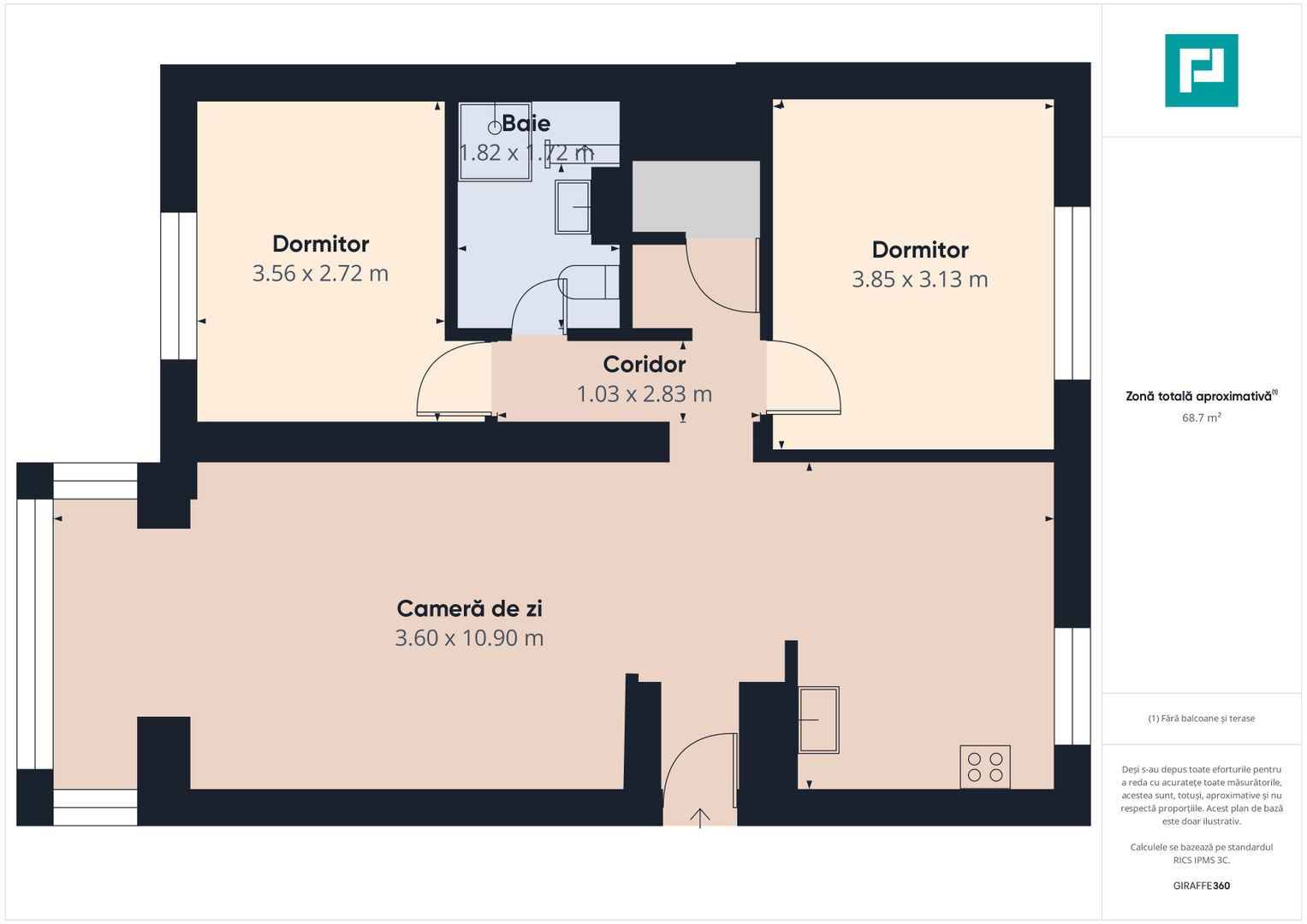 Apartament 3 camere, Sighișoara Jud.Mureș - Poză 10