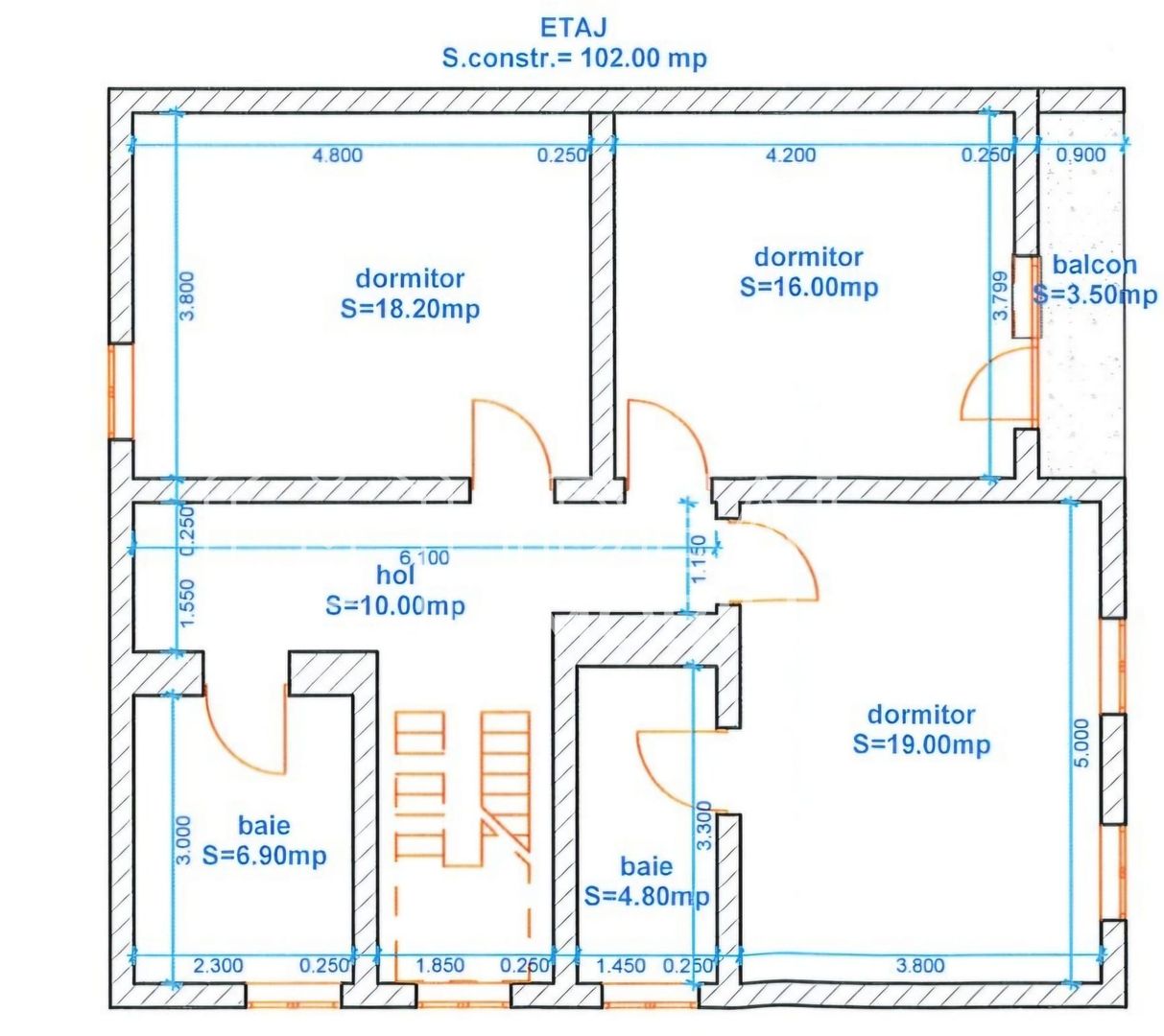 Casa Individuala cu 7 camere Mobilata si Utilata, zona Turnisor - Schiță 32