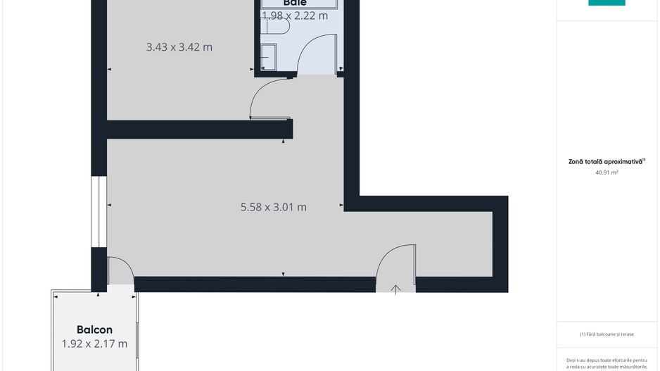 Apartament cu 2 camere  în Giroc - Poză 8