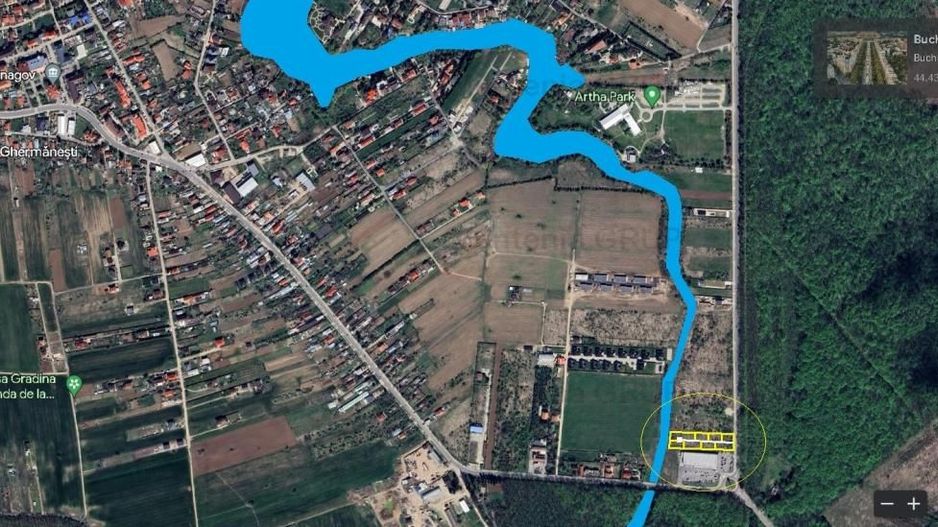 Ghermanesti - Lidl, 577 mp. teren intravilan, cu pozitie exceptionala - Poză 4