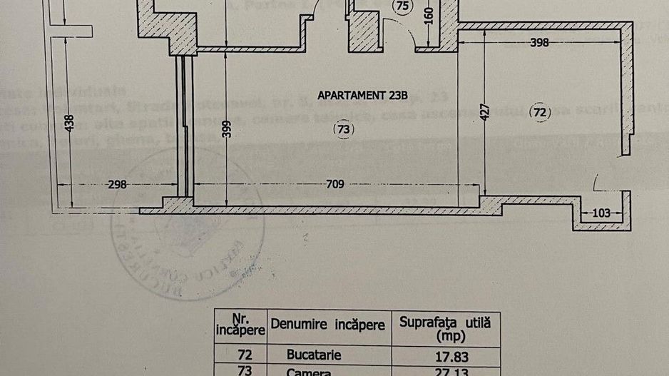 Apartament 2 camere de lux | Rovere Exclusive Concept | Terasă 21 mp - Schiță 19