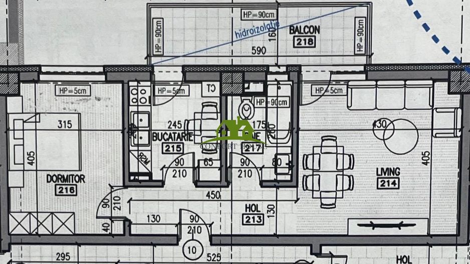 Apartament 2 camere, bloc nou, P+3, Ap.10 Et.2, Bl.7 - CP2462998 - Poză 6