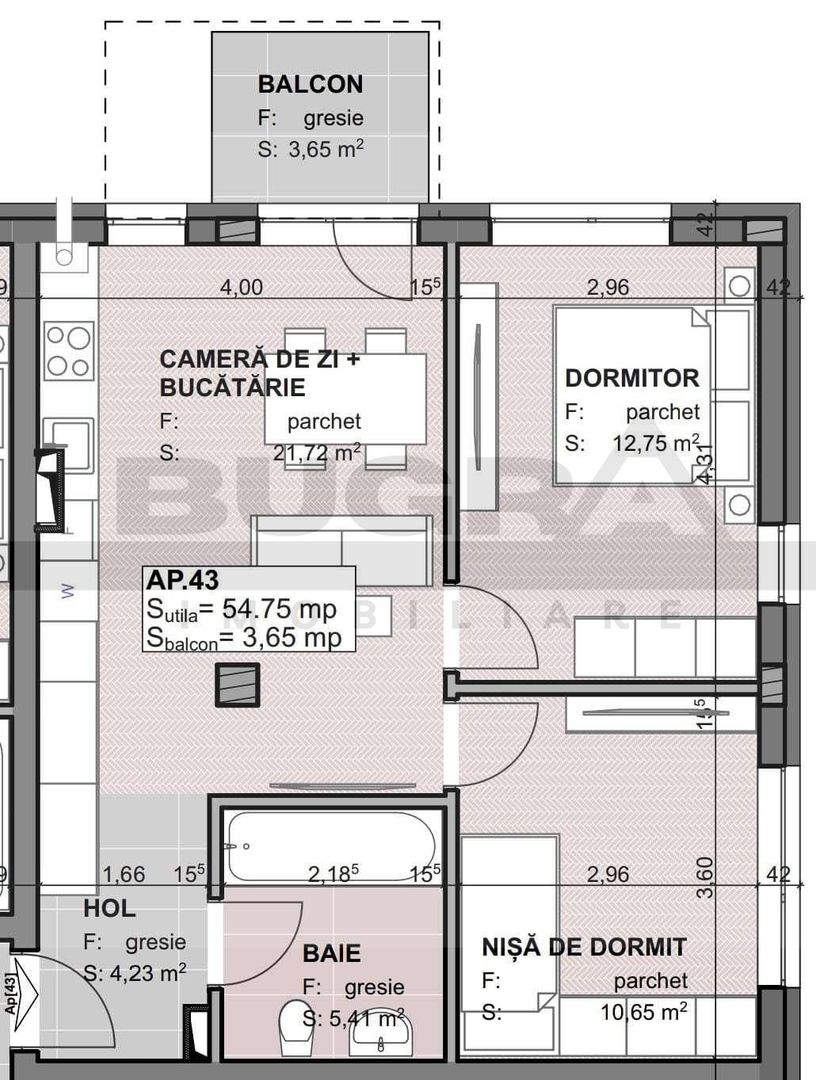 Apartament de 3 camere, bloc nou, parcare subterana, zona Apahida - Poză 1