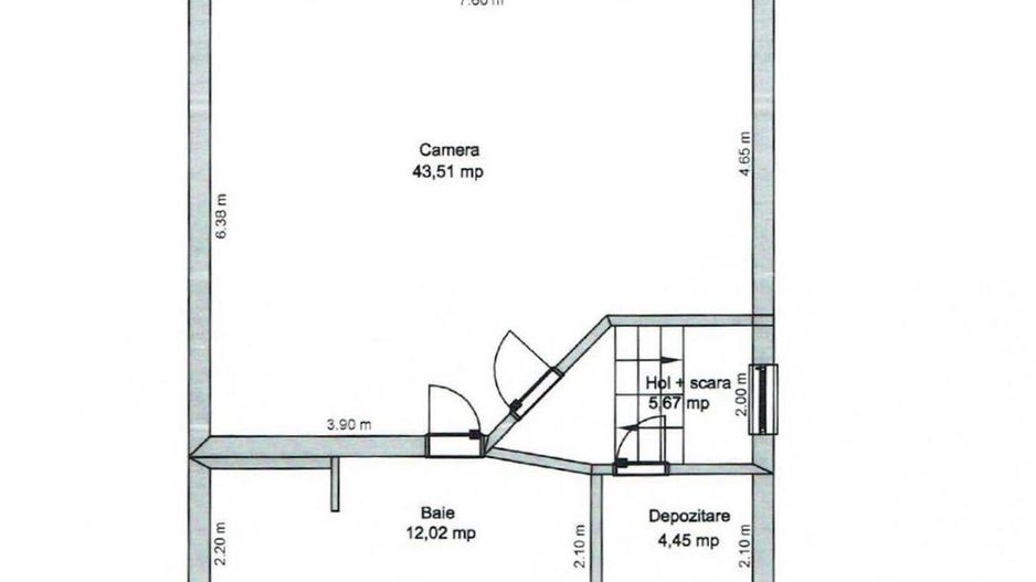 Cladire birouri COMPLET AMENAJATA,zona Bvdl Victoriei, Sibiu - Schiță 15