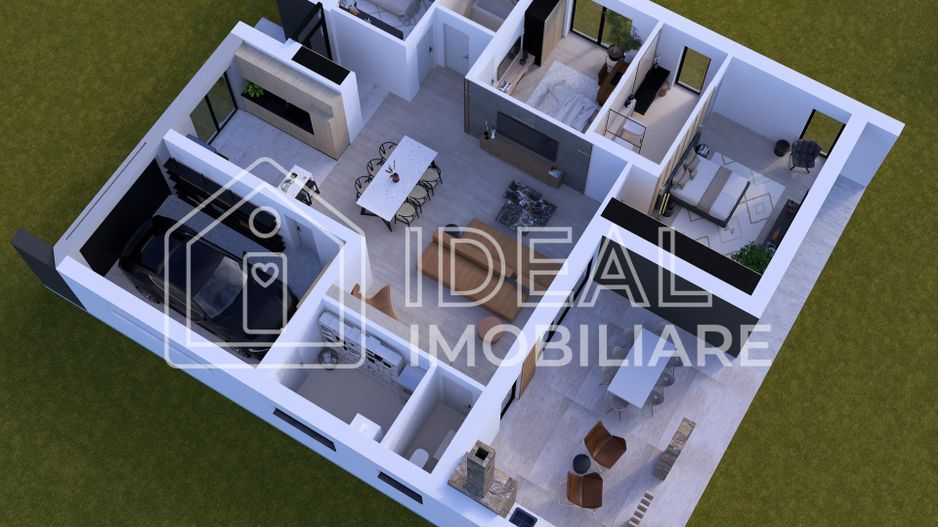 Casa Individuala Moderna cu 593 mp de curte, Sura Mica - Schiță 3