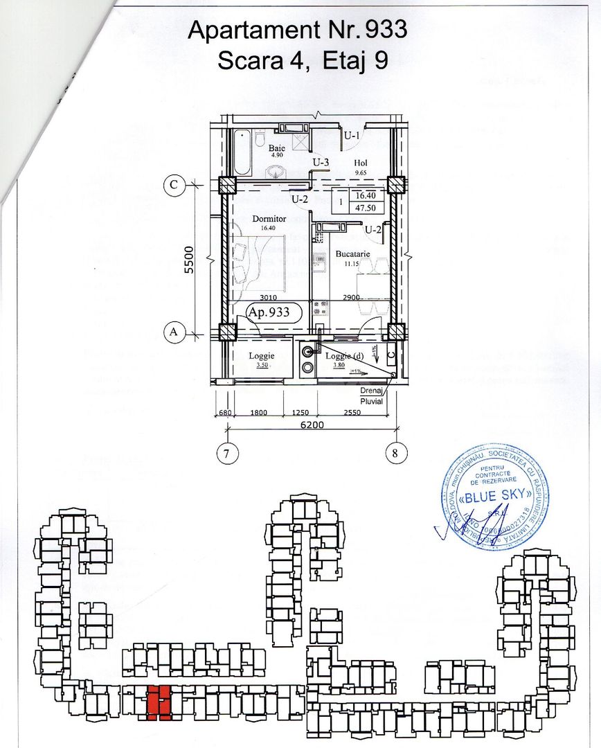 Newton House Grădina Botanică | 47,50 m² | 2 Logii | Etaj 9 - Poză 2