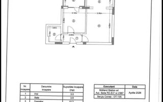 Apartament 2 camere - Crisul Repede - Mutare rapida - Schiță 8