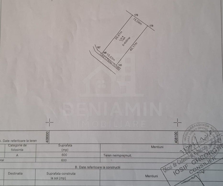 Teren intravilan - 600mp - posibilitate extindere - Selgros - Schiță 4