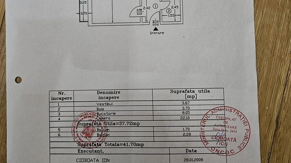 Clea CALARASI  BLOC  MIXT  ,GARSONIERA   CU  2  BALCOANE - Poză 5