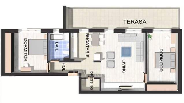 Apartament 3 camere | 78 mp | Intermediar | Parcare | Zona VIVO METRO - Poză 7