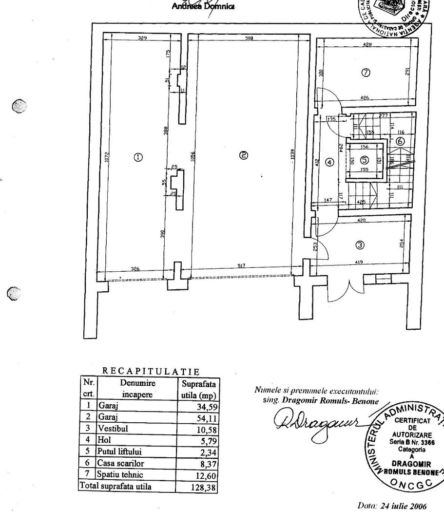 OPORTUNITATE | IMOBIL 3 APARTAMENT | 6 LOCURI DE PARCARE - Schiță 12
