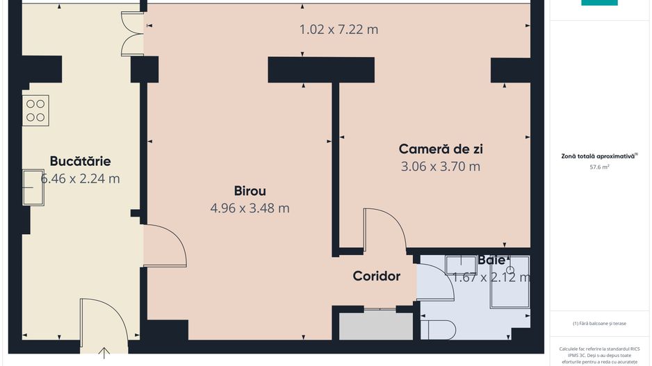 Apartament 2 camere-Piața Gării de Nord, București - Poză 5