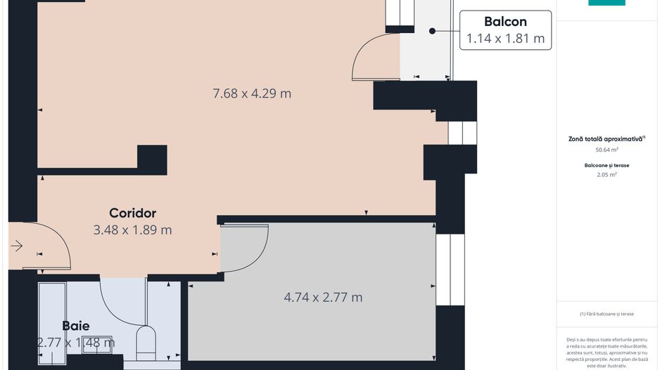 Apartament cu 2 camere, parter zona Torontalului - Poză 7