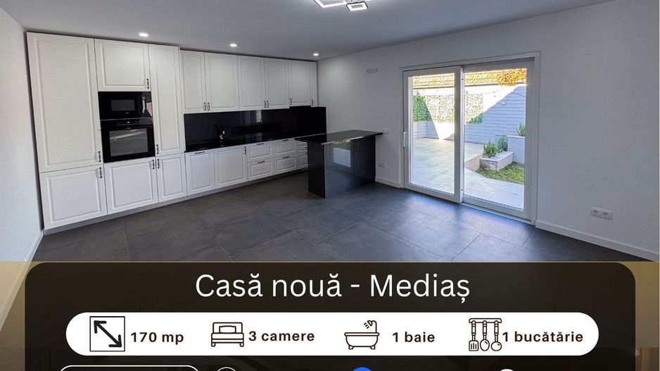 Casă de 3 camere, Medias - Poză 1