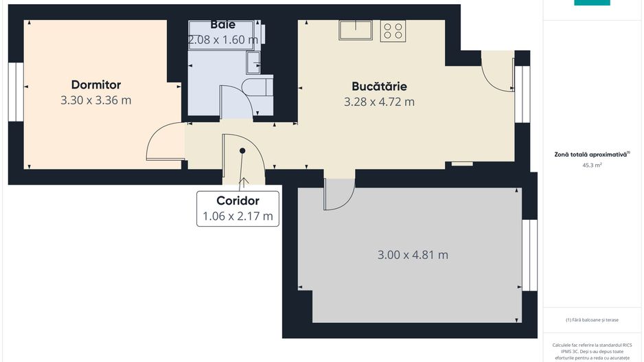 Apartament cu două camere Zimandul Nou - Poză 6