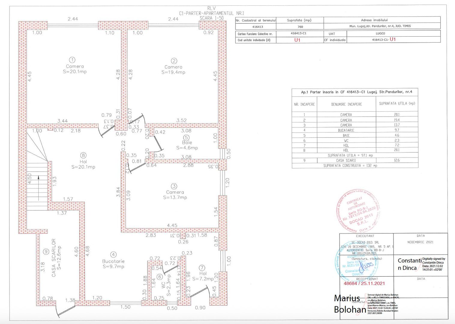 Investitie sau Locuit complex rezidential 4 apartamente cu 3 cam zona centrala - Poză 13