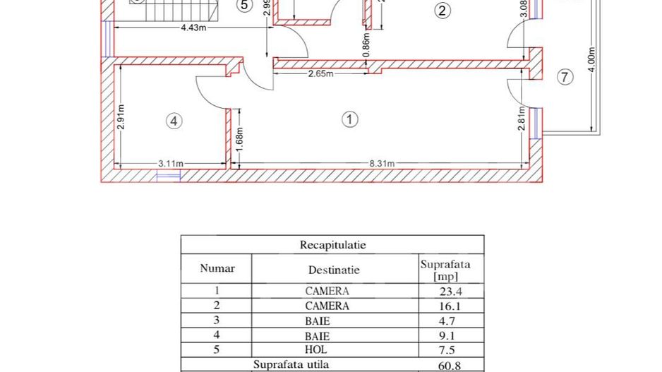 Casă cu piscină și ieșire la lacul Snagov - Schiță 17