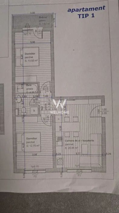 Apartament 3 camere cu gradina pavata - Selimbar - Poză 10