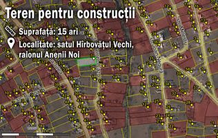 Teren pentru construcții – 15 ari | Hîrbovăț Vechi, Anenii Noi