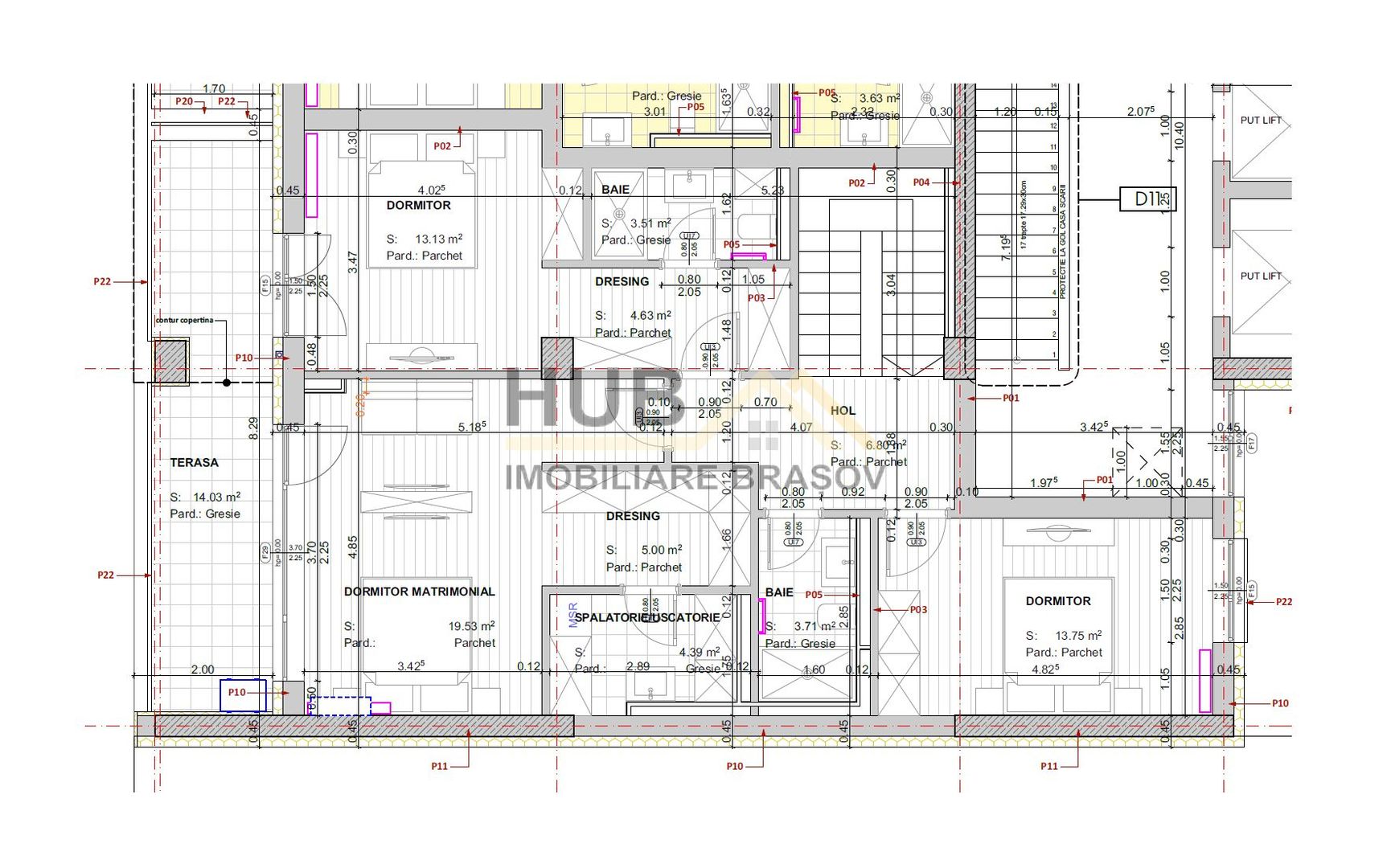 Penthouse pe 2 nivele zona Racadau | 158mp + terasa 30mp - Poză 13